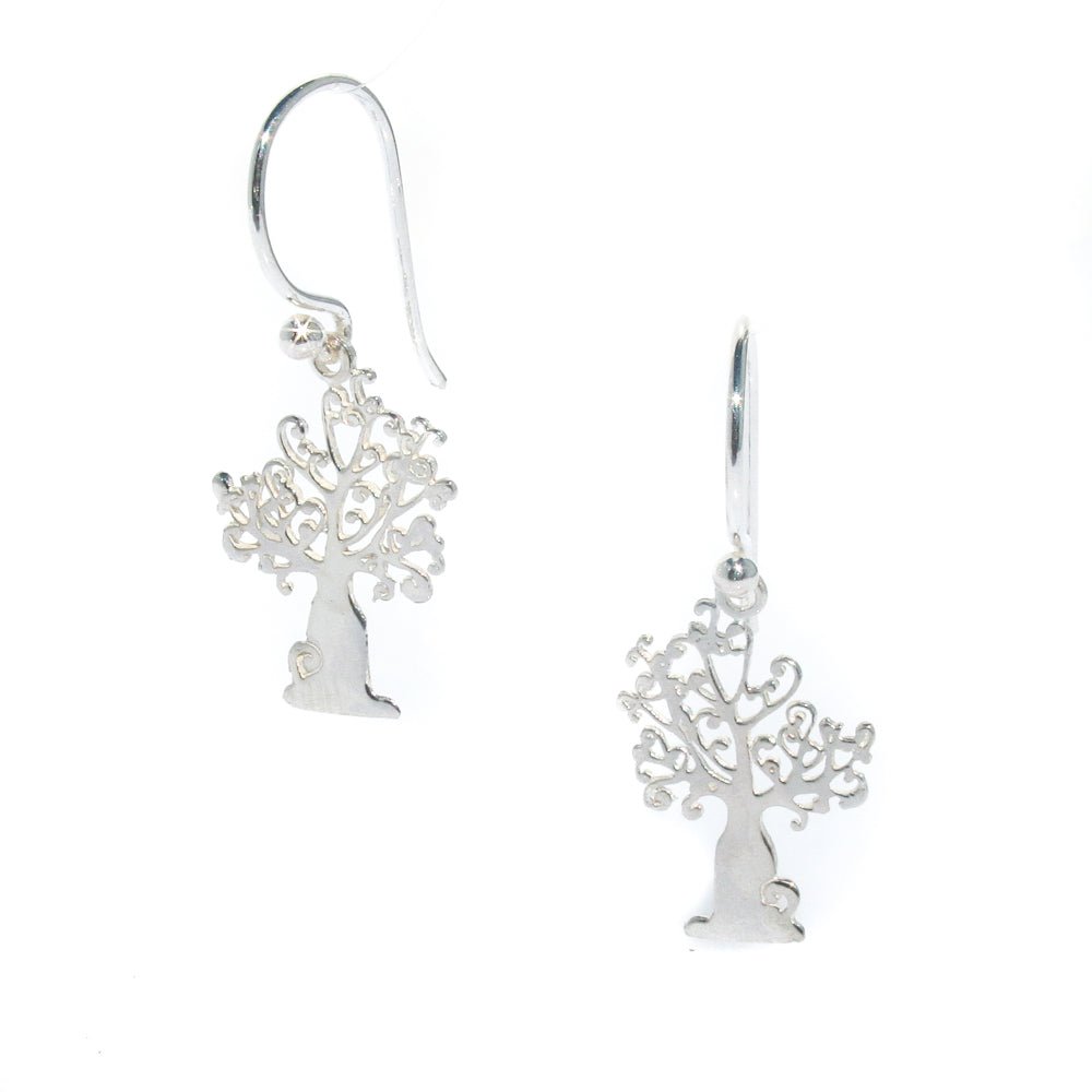 Boab Tree of Life drop earrings in 925 sterling silver designed in Broome Western Australia