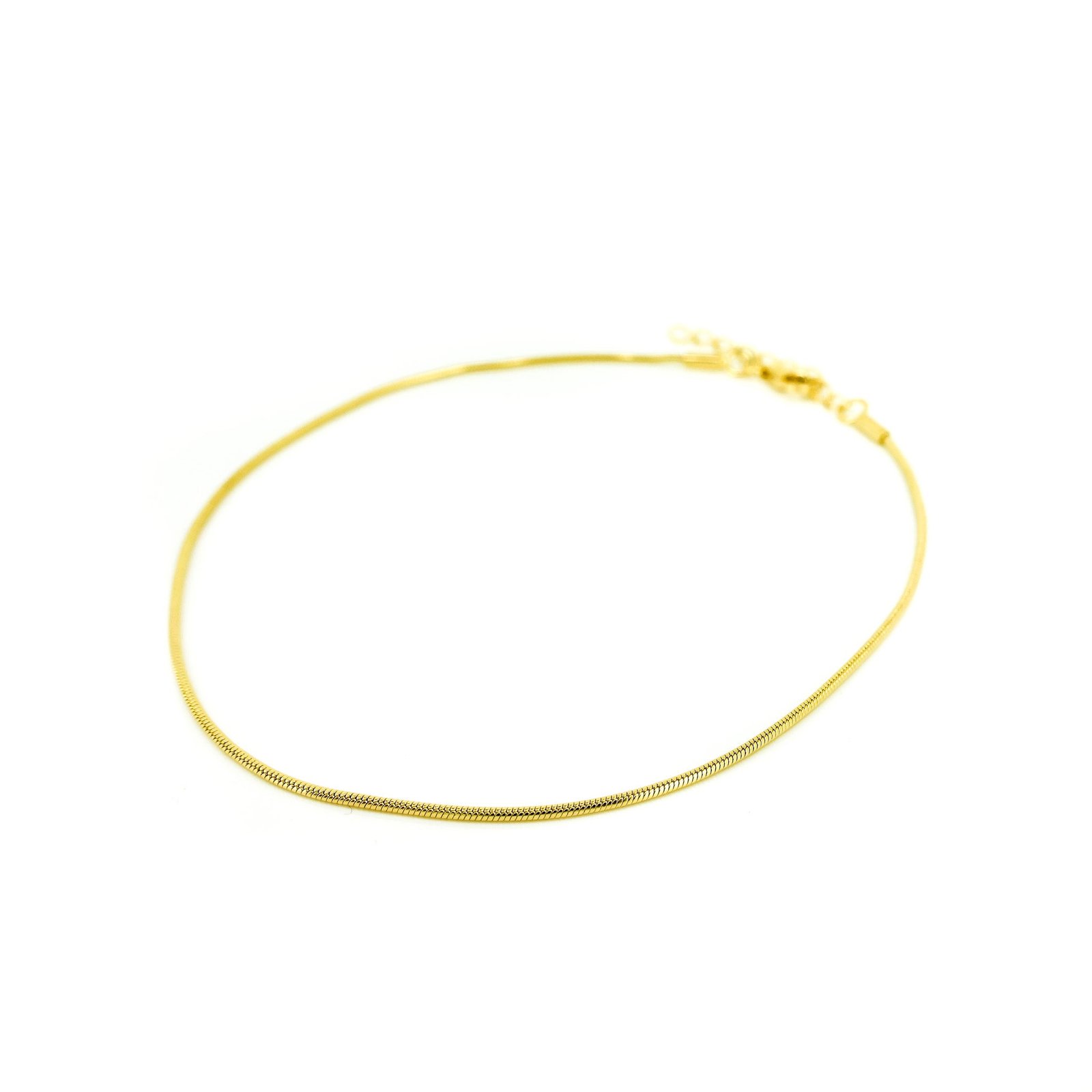 gold snake chain anklet